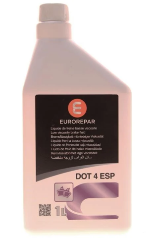 Гальмівна рідина EUROREPAR DOT4 ESP, 1 літр Гальмівна рідина EUROREPAR DOT4 ESP, 1 літр