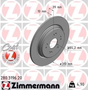 Диск тормозной Coat Z