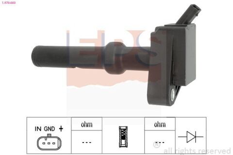Котушка запалювання Ford Fiesta VII (HJ, HF), Tourneo Connect / Grand Tourneo Connect V408 2017–, 2013–2022 Котушка запалювання Ford Fiesta VII (HJ, HF), Tourneo Connect / Grand Tourneo Connect V408 2017–, 2013–2022