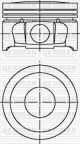 Поршень з кільцями та пальцем (розмір отвору 78.5 / STD) Peugeot TU5JP4