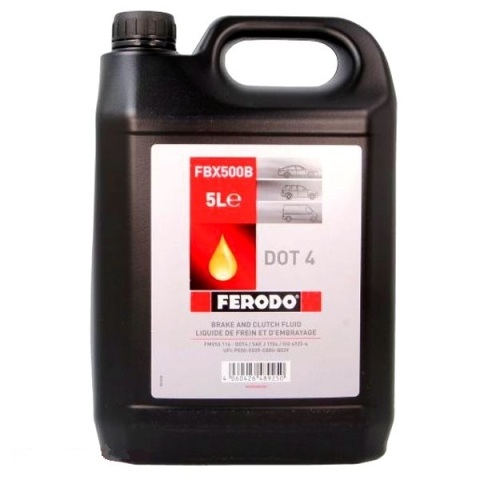 Гальмівна рідина FERODO DOT 4 FE, 5 літрів