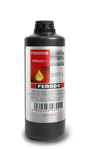 Гальмівна рідина FERODO DOT 4, 0.5 літра Гальмівна рідина FERODO DOT 4, 0.5 літра