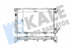 KALE DB Радиатор охлаждения с АКПП W201 2.0 82-