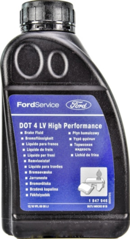 Гальмівна рідина FORD DOT 4 LV, 0,5 літра Гальмівна рідина FORD DOT 4 LV, 0,5 літра