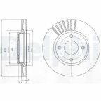 Диск гальмівній передні