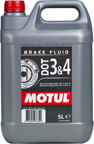 Гальмівна рідина MOTUL DOT 3&4, 5 літрів Гальмівна рідина MOTUL DOT 3&4, 5 літрів