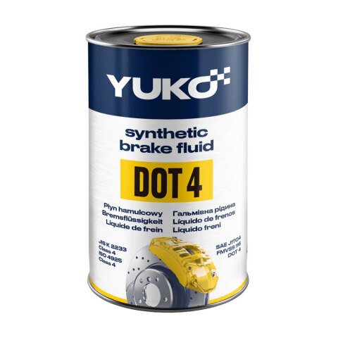 Гальмівна рідина YUKO DOT 4, 0,6 літра Гальмівна рідина YUKO DOT 4, 0,6 літра