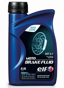 Гальмівна рідина ELF MOTO BRAKE FLUID DOT 5.1, 0,5 літра