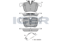 Колодки гальмівні (задні) Volvo S60/V60 18-/S90/V90/XC60 16-/XC90 14- (к-кт)