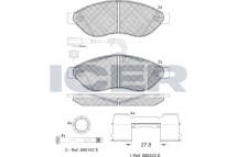 Колодки гальмівні (передні) Citroen Jumper/Fiat Ducato/Peugeot Boxer 06- (+ датчик)