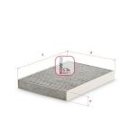 Фільтр салону Lexus LS 17- (вугільний)