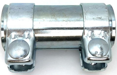 З'єднувач 48/52.3x90 мм SS 1.4301 + MS clamp + 10.9 bolt + 10.9 nu