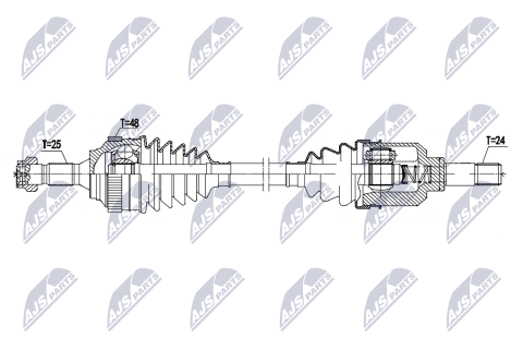 Напіввісь приводна CITROEN BERLINGO 96-, XSARA 97-, XSARA PICASSO 99-, PEUGEOT PARTNER 96- Напіввісь приводна CITROEN BERLINGO 96-, XSARA 97-, XSARA PICASSO 99-, PEUGEOT PARTNER 96-