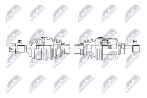Напіввісь приводна CITROEN C3 II,III 09-, C3 PICASSO 09-, C4 II 09-, PEUGEOT 207 06-, 208 12-, 3008 I,II 09-, 308 09-, 5008 09-, DS3 11-, DS4 11-