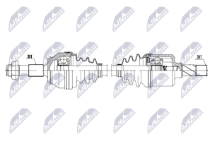 Полуось приводная CITROEN JUMPER 3.0HDI 06-, PEUGEOT BOXER 3.0HDI 06-, FIAT DUCATO 3.0D MULTIJET 06-