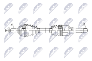 Напіввісь приводна CITROEN C-ELYSSE 1.2 12-, PEUGEOT 301 1.2 12-