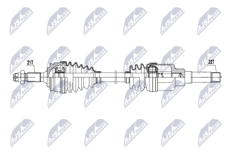 Напіввісь приводна CITROEN C-ELYSSE 1.2 12-, PEUGEOT 301 1.2 12- Напіввісь приводна CITROEN C-ELYSSE 1.2 12-, PEUGEOT 301 1.2 12-