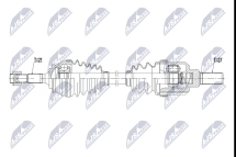 Напіввісь приводна CITROEN C-ELYSSE 1.6VTI 115KM 12-, PEUGEOT 301 1.6VTI 115KM 12-