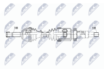 Полуось приводная FORD ECOSPORT 1.5TDCI 14-