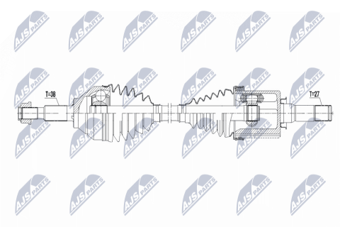 Напіввісь приводна FORD EXPLORER 3.5 2WD,4WD 11-19, 3.5T ECOBOOST AWD 14-19
