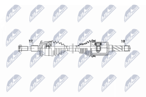 Напіввісь приводна FORD EDGE AWD 15-18