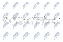 Напіввісь приводна FIAT FIORINO 1.3D MULTIJET 07-, ALFA ROMEO MITO 1.3D MULTIJET 08-10