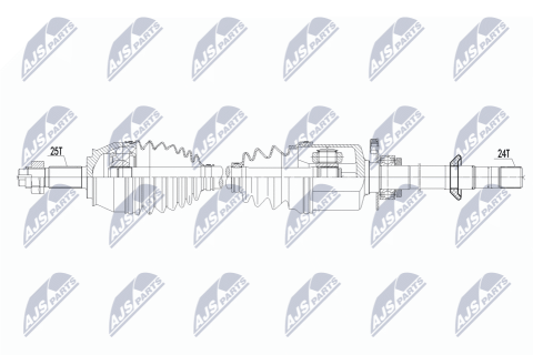 Напіввісь приводна FIAT FIORINO 1.3D MULTIJET 07-, ALFA ROMEO MITO 1.3D MULTIJET 08-10 Напіввісь приводна FIAT FIORINO 1.3D MULTIJET 07-, ALFA ROMEO MITO 1.3D MULTIJET 08-10
