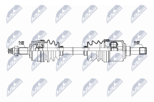 Напіввісь приводна FIAT PUNTO 1.2,1.4,1.4T 12-, GRANDE PUNTO,EVO 1.2,1.4 05-, FIORINO,QUBO 1.4 08-, ALFA ROMEO MITO 1.4 08-, ABARTH GRANDE PUNTO 1.4T 07-