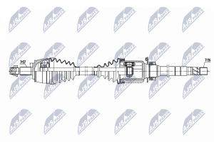 Напіввісь приводна FIAT 500X 1.6D MULTIJET 14-, JEEP RENEGADE 1.6CRD 14-