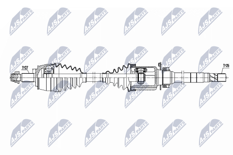 Напіввісь приводна FIAT 500X 1.6D MULTIJET 14-, JEEP RENEGADE 1.6CRD 14-
