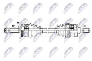 Полуось приводная HYUNDAI I20 1.2 08-15