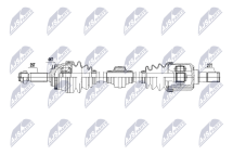 Полуось приводная HYUNDAI MATRIX 1.5CRDI 04-10