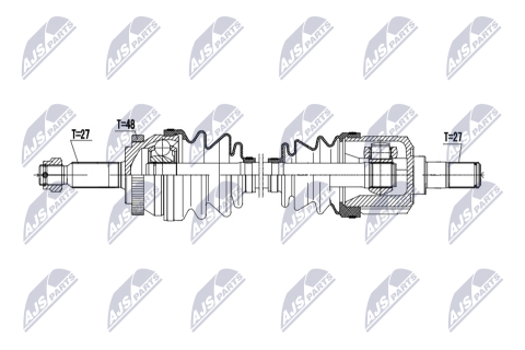 Полуось приводная HYUNDAI TUCSON 2.0 04-10, KIA SPORTAGE 2.0 04-10 Полуось приводная HYUNDAI TUCSON 2.0 04-10, KIA SPORTAGE 2.0 04-10