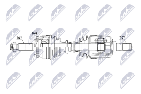 Полуось приводная HYUNDAI I30 1.6CRDI 07-12 Полуось приводная HYUNDAI I30 1.6CRDI 07-12