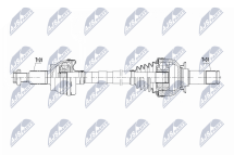Напіввісь приводна JAGUAR XF VIN R47154-> 13-, XJ 09-