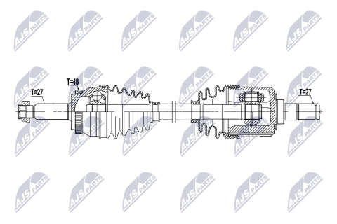 Напіввісь приводна KIA SPORTAGE 2.0CRDI 4WD 06-10 Напіввісь приводна KIA SPORTAGE 2.0CRDI 4WD 06-10