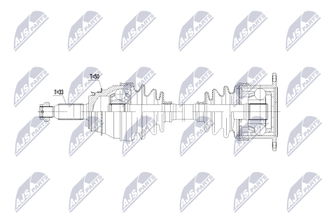 Полуось приводная MITSUBISHI PAJERO II,III 00-06