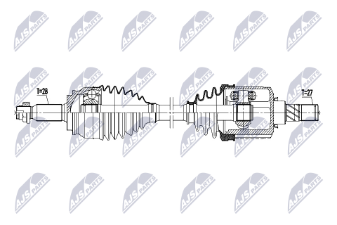 Напіввісь приводна MITSUBISHI OUTLANDER II 2.0 4WD,2.4 4WD 06-12, OUTLANDER III 2.0 2WD,4WD,2.4 4WD 12-22, PEUGEOT 4007 2.4 07-13, CITROEN C-CROSSER 2.4 08-12 Напіввісь приводна MITSUBISHI OUTLANDER II 2.0 4WD,2.4 4WD 06-12, OUTLANDER III 2.0 2WD,4WD,2.4 4WD 12-22, PEUGEOT 4007 2.4 07-13, CITROEN C-CROSSER 2.4 08-12