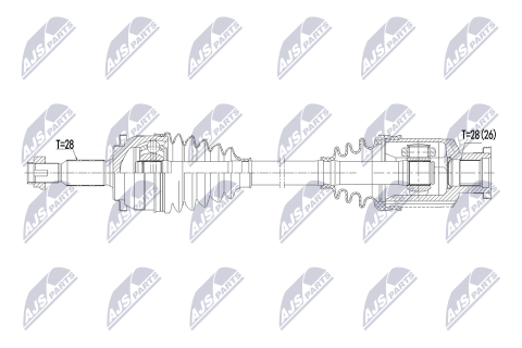 Напіввісь приводна MITSUBISHI LANCER EVO X 10.2010- Напіввісь приводна MITSUBISHI LANCER EVO X 10.2010-