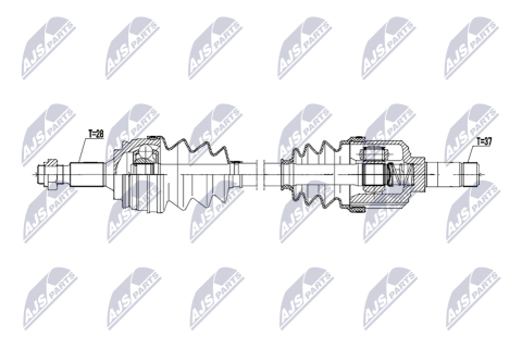 Полуось приводная PEUGEOT 308 II 13-, PARTNER 1.5BLUEHDI 18-, RIFTER 18-, CITROEN BERLINGO 18-