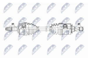 Напіввісь приводна OPEL CORSA D 1.0,1.2,1.4 06-14, CORSA E 1.2,1.4 14-, ADAM 1,2,1.4 12-19