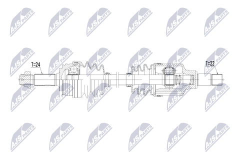 Напіввісь приводна TOYOTA AYGO 1.2 14-, CITROEN C1 1.2 14-18, PEUGEOT 108 1.2 14- Напіввісь приводна TOYOTA AYGO 1.2 14-, CITROEN C1 1.2 14-18, PEUGEOT 108 1.2 14-