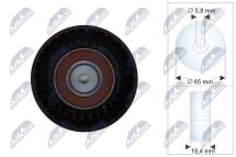 Ролик натяжителя приводного ремня FORD GALAXY III CK 15-, KUGA II DM2 12- , S-MAX CJ, WA6 15-