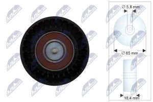 Ролик натягувача приводного ременя FORD GALAXY III CK 15-, KUGA II DM2 12- , S-MAX CJ, WA6 15-