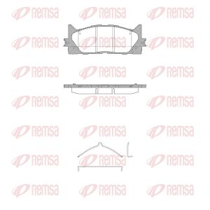 Тормозные колодки передние camry v40 06-