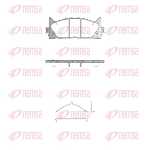 Гальмівні колодки передні camry v40 06-