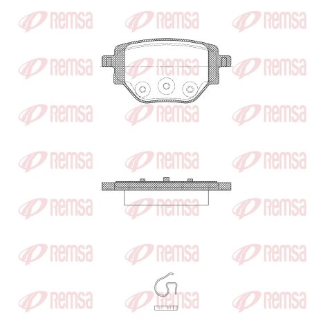 Колодки тормозов. задние corsa f 1.2 19-