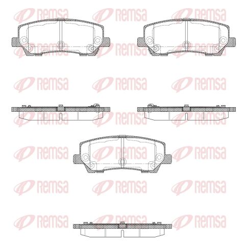Комплект гальмівних накладок, дискове гальмо