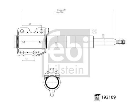 Газовий амортизатор передній Mercedes-Benz Sprinter, LT28-46 1996– Газовий амортизатор передній Mercedes-Benz Sprinter, LT28-46 1996–