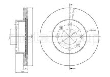 Тормозной диск передний Kia Picanto 1.1-1.1D 04–